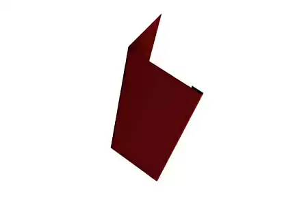 Нащельник 25х35 жалюзи (для калиток и ворот) Grand Line Milan,Tokyo, 0,7 PE, 1.68 м, RAL 3005 красное вино