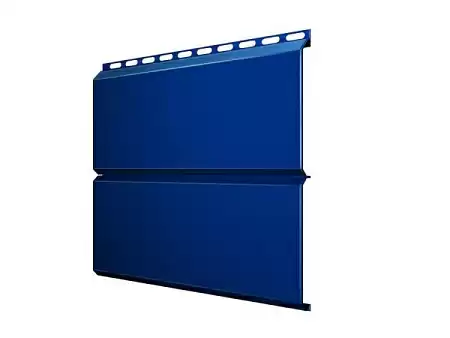 Металлический сайдинг Гранд Лайн / Grand Line профиль ЭкоБрус, PE 0.45, цвет Ral 5005 (сигнально-синий)