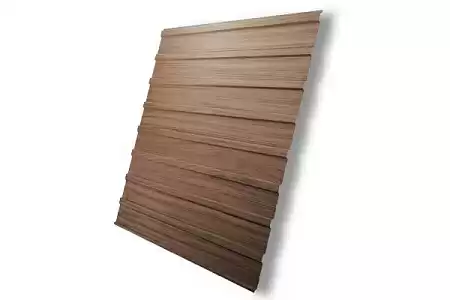 Профнастил С10А Гранд Лайн / Grand Line 0.45 Print elite Zn 140, цвет Honey Wood (Медовое дерево)