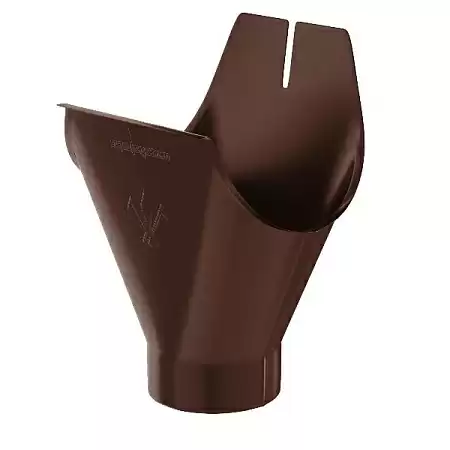 Воронка желоба D125/90 Aquasystem Pural Matt, RAL 8017 коричневый