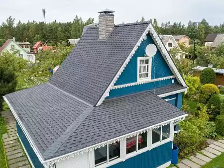 Гибкая черепица Shinglas Фазенда, серый, 2,6 м2/упак