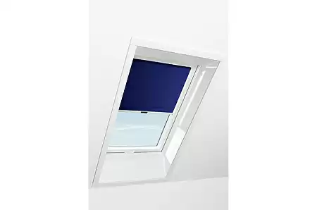 Штора рулонная дневного света Roto ZRS M, 114x140, темная синяя