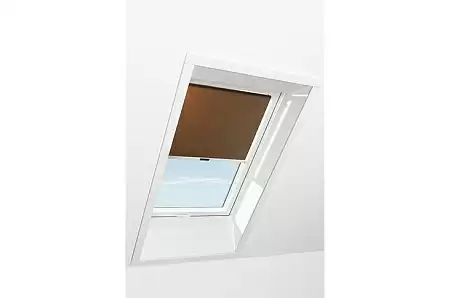 Штора рулонная дневного света Roto ZRS M, 74x160, коричневая