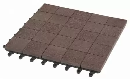 Садовый паркет Мозаика 13 GRINDERDECO ДПК, 300x300 мм, шоколад, упаковка 10 шт.