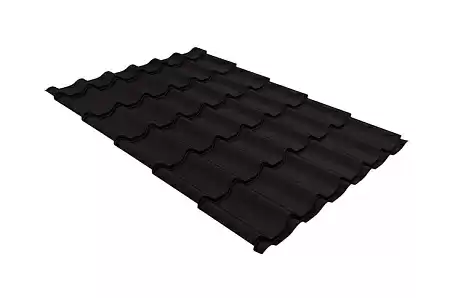 Волновой профиль Grand Line Classic, 0,45 Drap, Zn 140, RAL 9005 черный янтарь