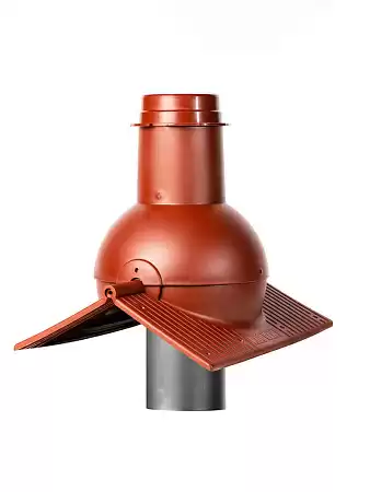 Выход канализации коньковый Krovent Pipe-cone, кирпичный