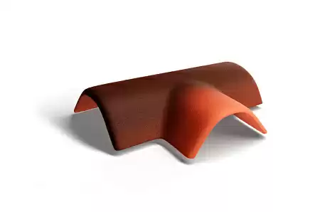 Т-образная черепица Kriastak, кирпично-красный Antik