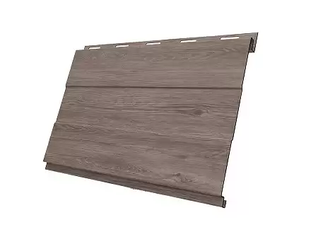 Металлический сайдинг Гранд Лайн / Grand Line профиль Вертикаль, Print elite 0.45, цвет White Wood (Беленый дуб)