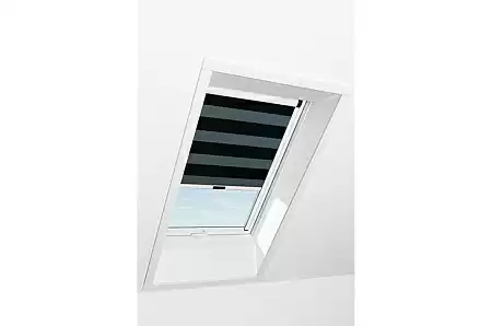 Штора рулонная затемняющая Roto ZRV M, 65x98, полосы черный