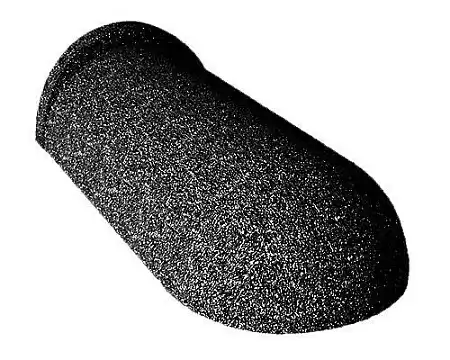 Торцевой конек Gerard 205 (пластик), 425х205х100 мм, dark silver (481)