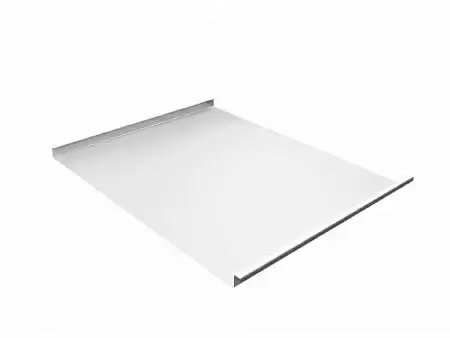 Фальц двойной стоячий Гранд Лайн / Grand Line, Satin 0.5, цвет RAL 9003 (сигнально-белый)
