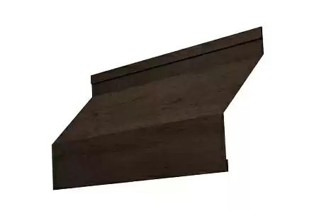 Ламель жалюзи Grand Line Milan, 0,45 Print Premium, гофрированная Antique Wood