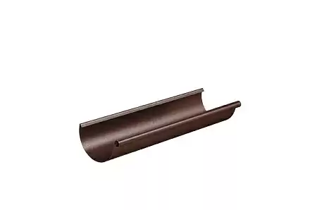 Желоб водосточный D125 Aquasystem PU Matt, 4 м, RAL 8017 коричневый