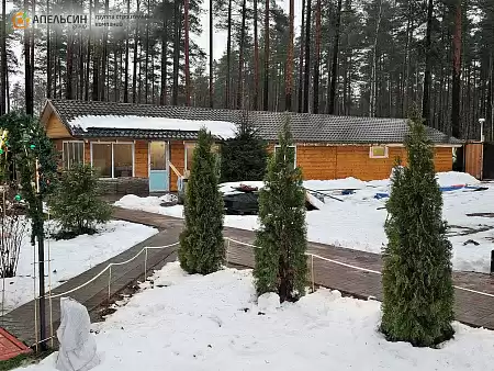 Монтаж металлочерепицы Grand Line + террасной доски Grand Line, пос. Пушное