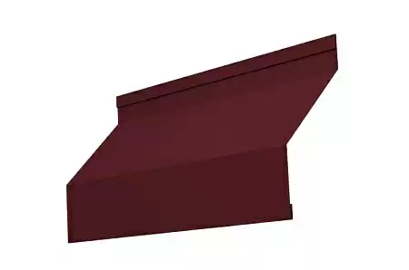 Ламель жалюзи Grand Line Milan, 0,45 PE-double, гладкая RAL 3005 красное вино