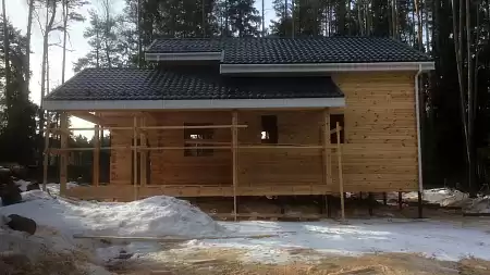 Металлочерепица Гранд Лайн / Grand Line, коллекция Kredo, 0,5 Satin Zn 140, цвет RAL 7024 (мокрый асфальт)