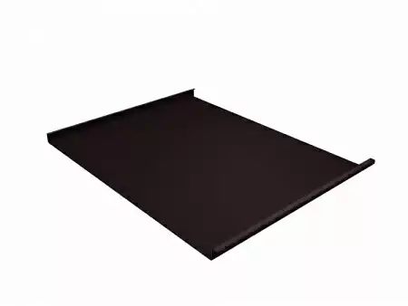 Фальц двойной стоячий Гранд Лайн / Grand Line, Satin Matt 0.5, цвет RAL 8017 (шоколад)