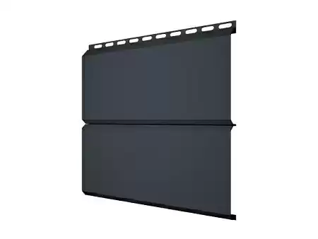 Металлический сайдинг Гранд Лайн / Grand Line профиль ЭкоБрус, Drap 0.45, цвет Ral 7016 (антрацитово-серый)