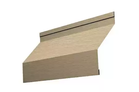 Ламель жалюзи Grand Line Milan, 0,45 Print Elite, гофрированная Milky Wood