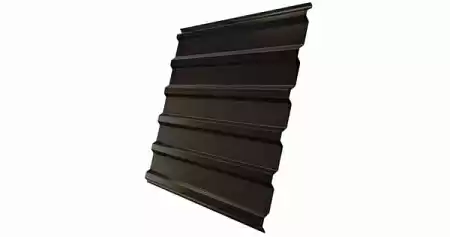 Профнастил С20R Гранд Лайн / Grand Line 0,5 Satin Zn 140, цвет RR 32 (темно-коричневый)