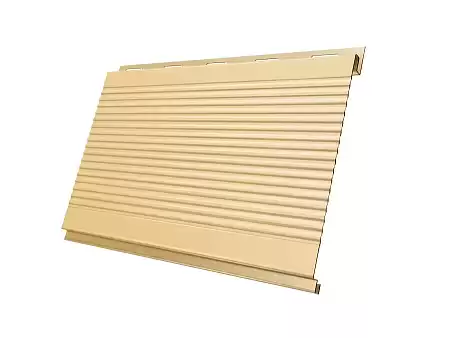 Металлический сайдинг Гранд Лайн / Grand Line профиль Вертикаль, Drap 0.45, цвет Ral 1014 (слоновая кость)