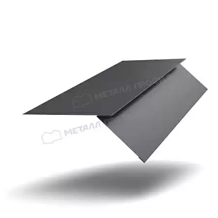 Планка карнизная FASTCLICK PureTech Mat 0.5, 130х80х2000 RAL 7024 темно-серый