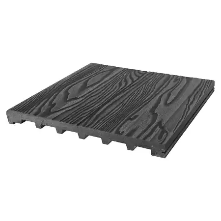 Ступень полнотелая TalverWood 3D фактура дерева, 4000х320х25, Антрацит