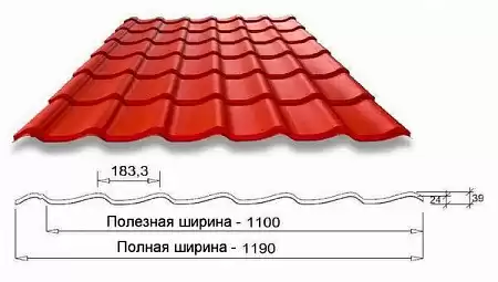 Металлочерепица Weckman / Векман Marette (тип 4) 0,5 мм, Matt Pural 50 мкм, RR32 (коричневый), склад