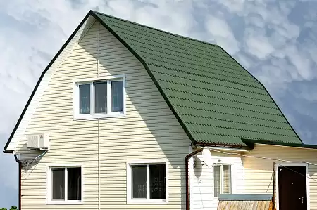 Сайдинг Grand Line Classic Standart виниловый, Блок-хаус D4,8 GL, 3.00*0.244 м, бежевый