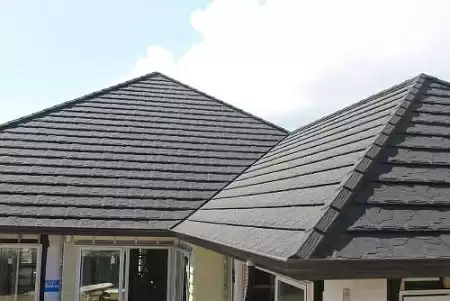 Композитная черепица Gerard Slate, 1335x368 мм, dark silver