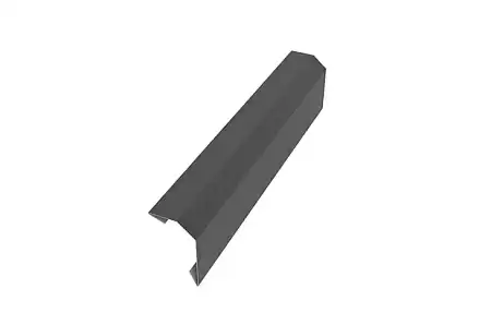Пристенная планка в штробу Aquasystem 0.45 PE MATT, Zn 140, длина 2 м, RAL 7024 графит
