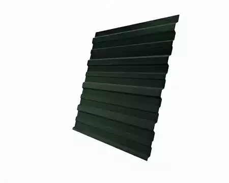 Профнастил С10А Гранд Лайн / Grand Line 0.5 GreenCoat Pural Matt Zn 275, цвет RR 11 темно-зеленый (RAL 6020)