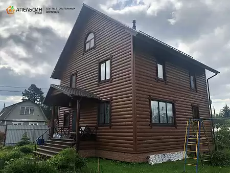 Монтаж фасада панелями Альта Профиль в п. Мга