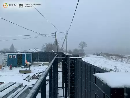 Монтаж ограждений металлическим сайдингом Grand Line КП Аэродром Ропша