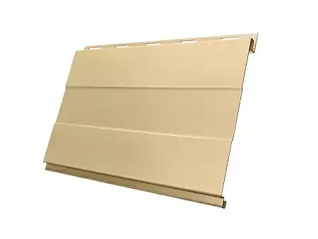 Металлический сайдинг Гранд Лайн / Grand Line профиль Вертикаль, Drap 0.45, цвет Ral 1014 (слоновая кость)