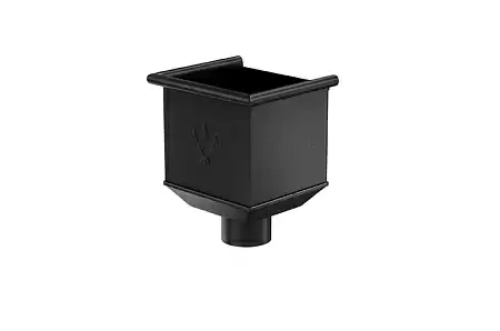 Воронка водосборная D100 Aquasystem PU Matt, RAL 9005 черный