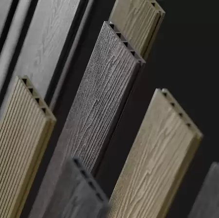 Террасная доска Decking Urban, 3000x150x24 мм, графит (Жженый кедр)