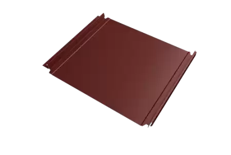 Кликфальц Double Pro Grand Line 0,5 Satin с пленкой на замках RAL 3009 красный