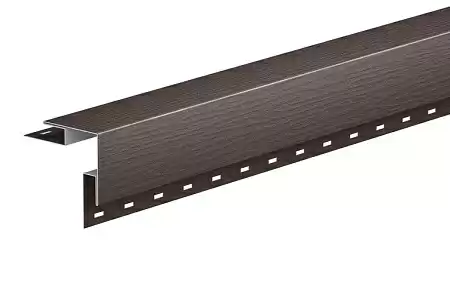 Угол сайдинга наружный 50х50 Aquasystem, PE 0.45 (Zn140), 3.0 м, RR 32 темно-коричневый