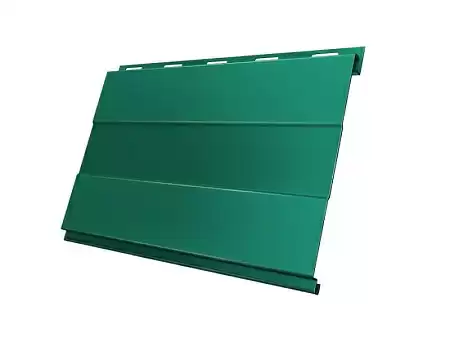 Металлический сайдинг Гранд Лайн / Grand Line профиль Вертикаль, PE 0.45, цвет Ral 5021 (водная синь)