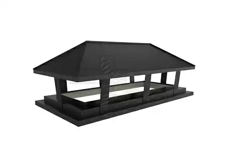 Колпак дымник 4For Pipe Австрия Вена, 640х640 мм, титаноцинк Колпак дымник 4For Pipe Австрия Вена, 640х640 мм, титаноцинк