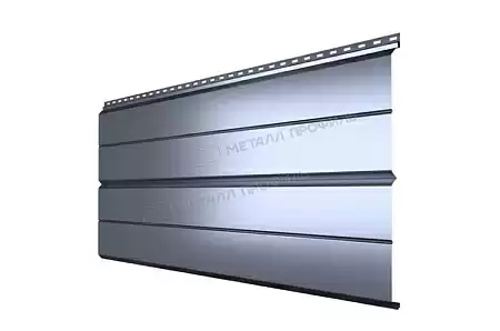 Металлический сайдинг Металл Профиль L брус XL Накатка, 0.5 PURMAN, galmei
