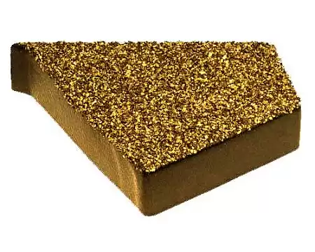 Заглушка Метротайл (Metrotile) для торцевой планки, левая, цвет желтый, 118х100 мм