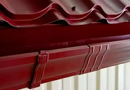 Соединитель желоба Vortex / Вортекс Гранд Лайн, Pe, цвет RAL 8017 (шоколад)