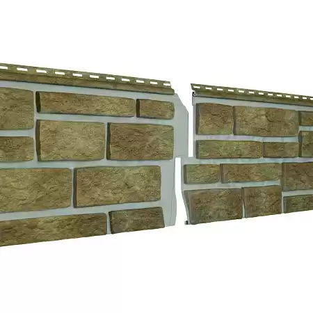 Фасадные панели Ю-Пласт Стоун Хаус S-Lock Таганай, 1950х290 мм, вулканический