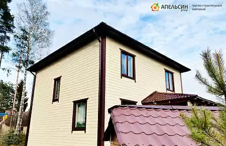 Монтаж фасада панелями Decover в д. Дунай