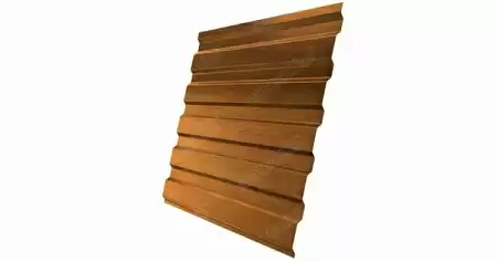 Профнастил С20А Гранд Лайн / Grand Line 0.45 Print elite dp Zn 200/140, цвет Golden Wood (Золотой дуб)