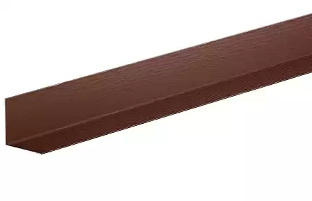 Планка угловая внутренняя 50х50 Aquasystem, Pural 0.5, 2.0 м, RAL 8017 коричневый