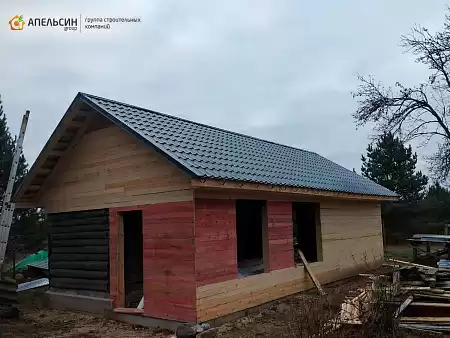 Монтаж металлочерепицы Grand Line + водосточная система пос. Аннино