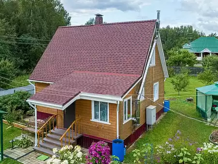 Гибкая черепица Shinglas Фазенда, красный, 2,6 м2/упак